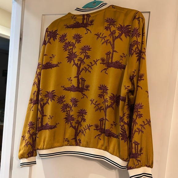 Scotch & Soda Yellow and Purple Patterned Bomber Jacket - Picture 4 of 4
